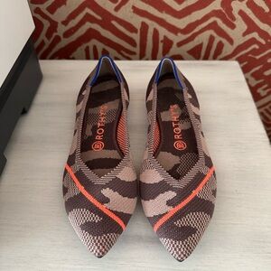 Rothy's Women's Camouflage Flats - Brown and Blue